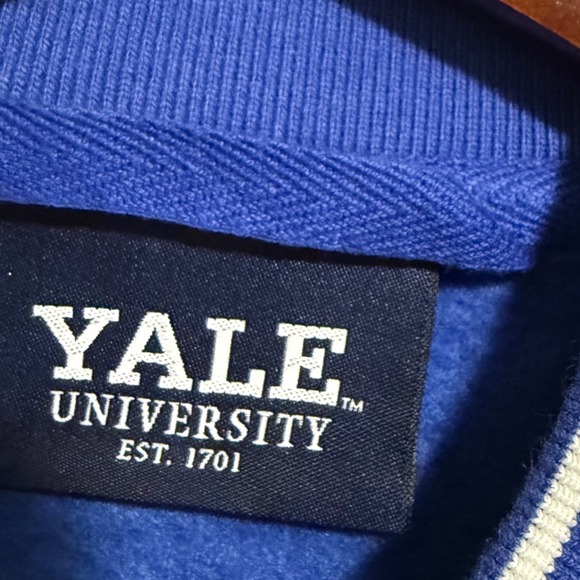 Licensed Yale University Letterman Varsity XL men's Jacket Royal Blue White logo - Picture 2 of 8